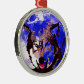 Wolf & Vollmond Ornament Aus Metall (Rechts)