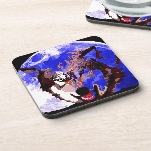 Wolf & Vollmond Untersetzer (Linke Seite)