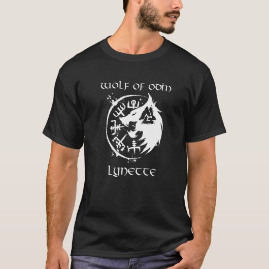 Wolf von Odin Lynette Personalisiert T-Shirt (Vorderseite)