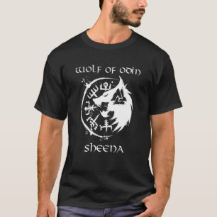Wolf von Odin Sheena Personalisiert T-Shirt