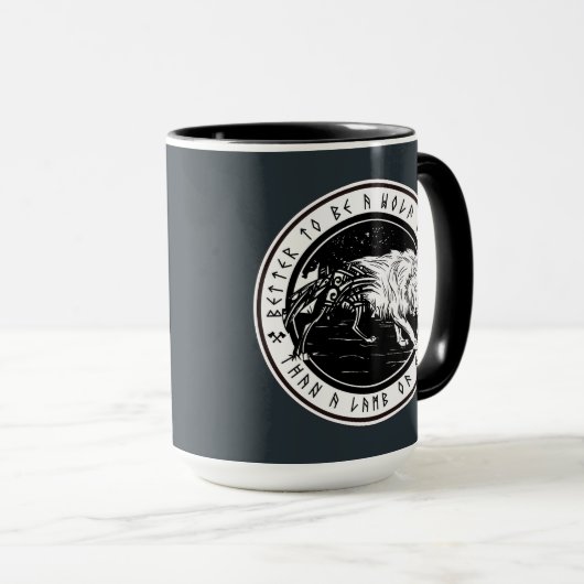 Wolf von Odin Tasse (VorderseiteRechts)