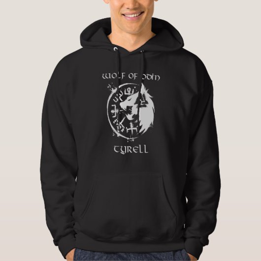 Wolf von Odin Tyrell Personalisiert Hoodie (Vorderseite)