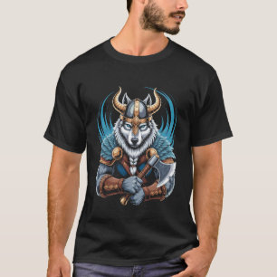 Wolf von Odin Wölfe als Kelten mit Äxten Walhalla T-Shirt