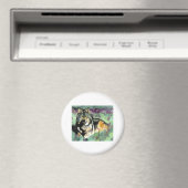 Wolf von Paula Atwell Magnet (In Situ (Geschirrspüler))