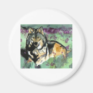 Wolf von Paula Atwell Magnet
