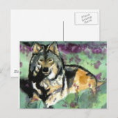 Wolf von Paula Atwell Postkarte (Vorne/Hinten)