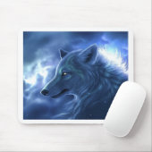 Wolf-Wächter Mousepad (Mit Mouse)