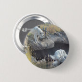 Wolf-Waldnatur-Land-FriedensLiebe-Tier Button (Vorne & Hinten)