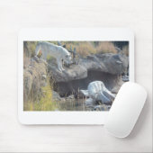 Wolf-Waldnatur-Land-FriedensLiebe-Tier Mousepad (Mit Mouse)