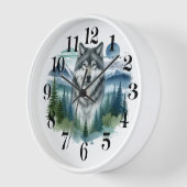 Wolf Wall Clock Uhr (Winkel)