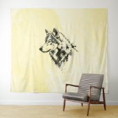 Wolf Wandteppich (Beispiel (Horizontal))