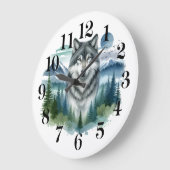 Wolf-Wanduhr Große Wanduhr (Winkel)