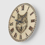 Wolf-Wanduhr Große Wanduhr (Winkel)