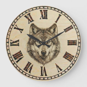 Wolf-Wanduhr Große Wanduhr