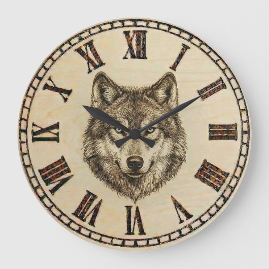 Wolf-Wanduhr Große Wanduhr (Vorderseite)