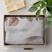 Wolf Watercolor Herbstfall Seidenpapier (Geschenk)