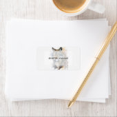 Wolf Watercolor Painting Adressaufkleber (Insitu)