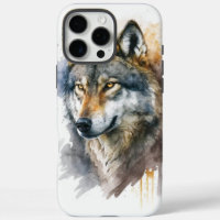 Wolf Watercolor Painting