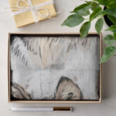 Wolf Watercolor Seidenpapier (Geschenk)