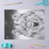 Wolf Watercolor Seidenpapier (Basteln)