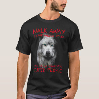 Wolf - weglaufen - ich habe Wutprobleme T-Shirt