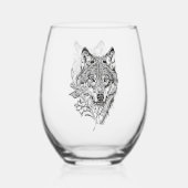 Wolf Weinglas Ohne Stiel (Vorderseite)