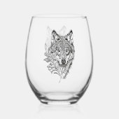 Wolf Weinglas Ohne Stiel (Rückseite)