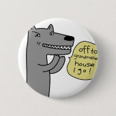 Wolf (weiß) button (Vorderseite)