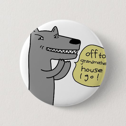 Wolf (weiß) button (Vorderseite)