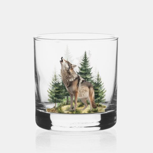 Wolf Whiskyglas (Rückseite)