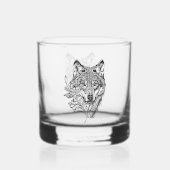 Wolf Whiskyglas (Rückseite)