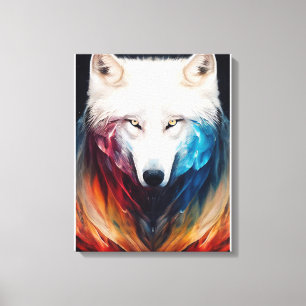Wolf White Wolf Animal Discovery Adventure Nature Leinwanddruck