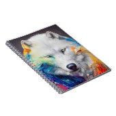 Wolf White Wolf Animal Discovery Adventure Nature Notizblock (Rechte Seite)