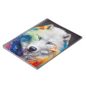 Wolf White Wolf Animal Discovery Adventure Nature Notizblock (Linke Seite)
