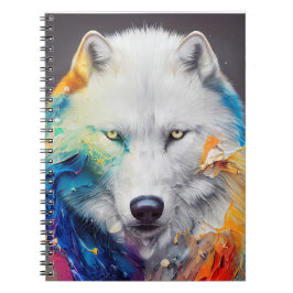 Wolf White Wolf Animal Discovery Adventure Nature Notizblock