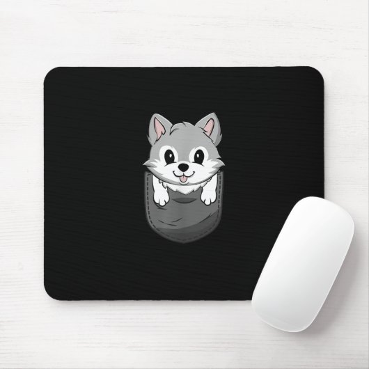 Wolf Wild Animal Lover Hunter Zoology Mousepad (Mit Mouse)