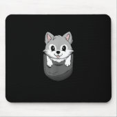 Wolf Wild Animal Lover Hunter Zoology Mousepad (Vorne)