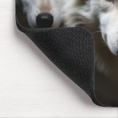 Wolf Wild Animal Portrait Fierce Power Mousepad (Ecke)