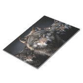 Wolf Wild Animal Portrait Fierce Power Notizblock (angewinkelt)
