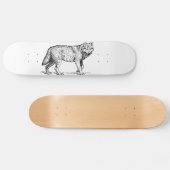 Wolf Wild Animal Skateboard (Horizontal)