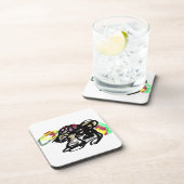 Wolf Wild Herbst Getränkeuntersetzer (Rechte Seite)