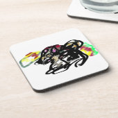 Wolf Wild Herbst Getränkeuntersetzer (Linke Seite)