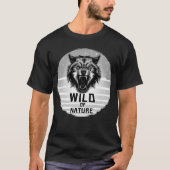 Wolf wild in der Natur T-Shirt (Vorderseite)