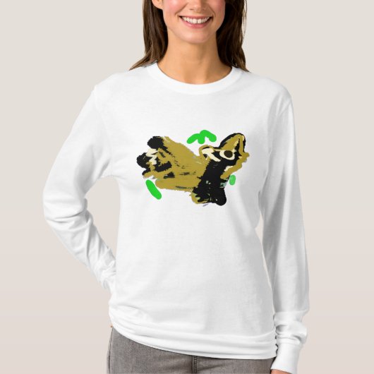 Wolf wilde Freude T-Shirt (Vorderseite)