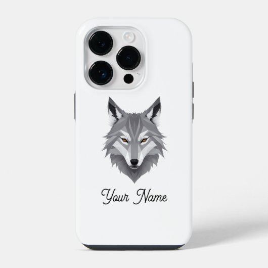 Wolf Wilde Seele iPhone Hülle (Rückseite)