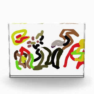 Wolf wilde Tinte Herbst Fotoblock