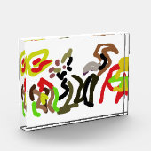 Wolf wilde Tinte Herbst Fotoblock (Links)