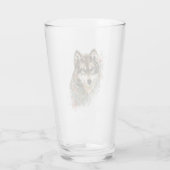 Wolf Wildlife Art Gletscher Glas (Rückseite)