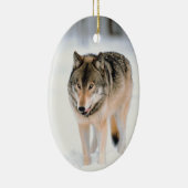 Wolf Wildlife Christmas Holiday Tree Decorations Keramikornament (Rechts)