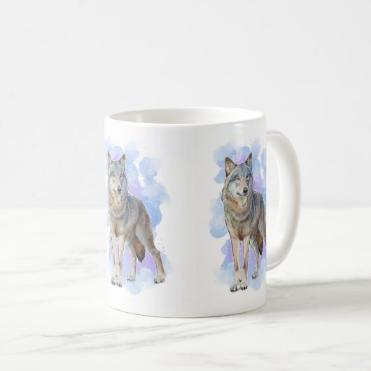 Wolf Wildlife coffee Tasse (VorderseiteRechts)
